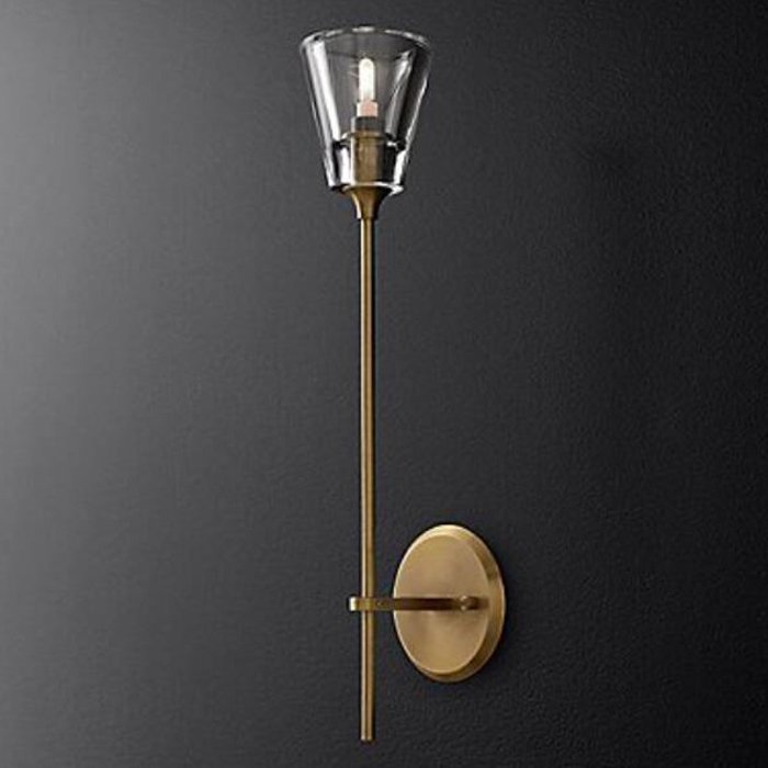 Бра TORCHE DE VERRE wall lamp Латунь Прозрачный (Transparent) Бра TORCHE DE VERRE wall lamp Латунь Прозрачный (Transparent) в Костроме | Loft Concept