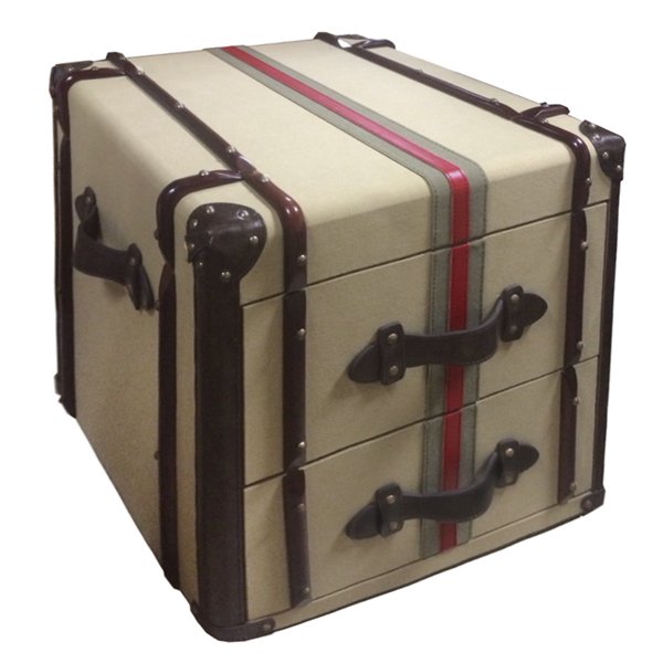 Сундук Richards Red line Canvas Medium trunk Сундук Richards Red line Canvas Medium trunk в Костроме | Loft Concept