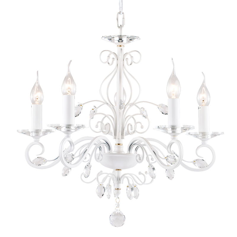 Люстра Magali Chandelier 57 Белый Прозрачный Люстра Magali Chandelier 57 Белый Прозрачный в Костроме | Loft Concept