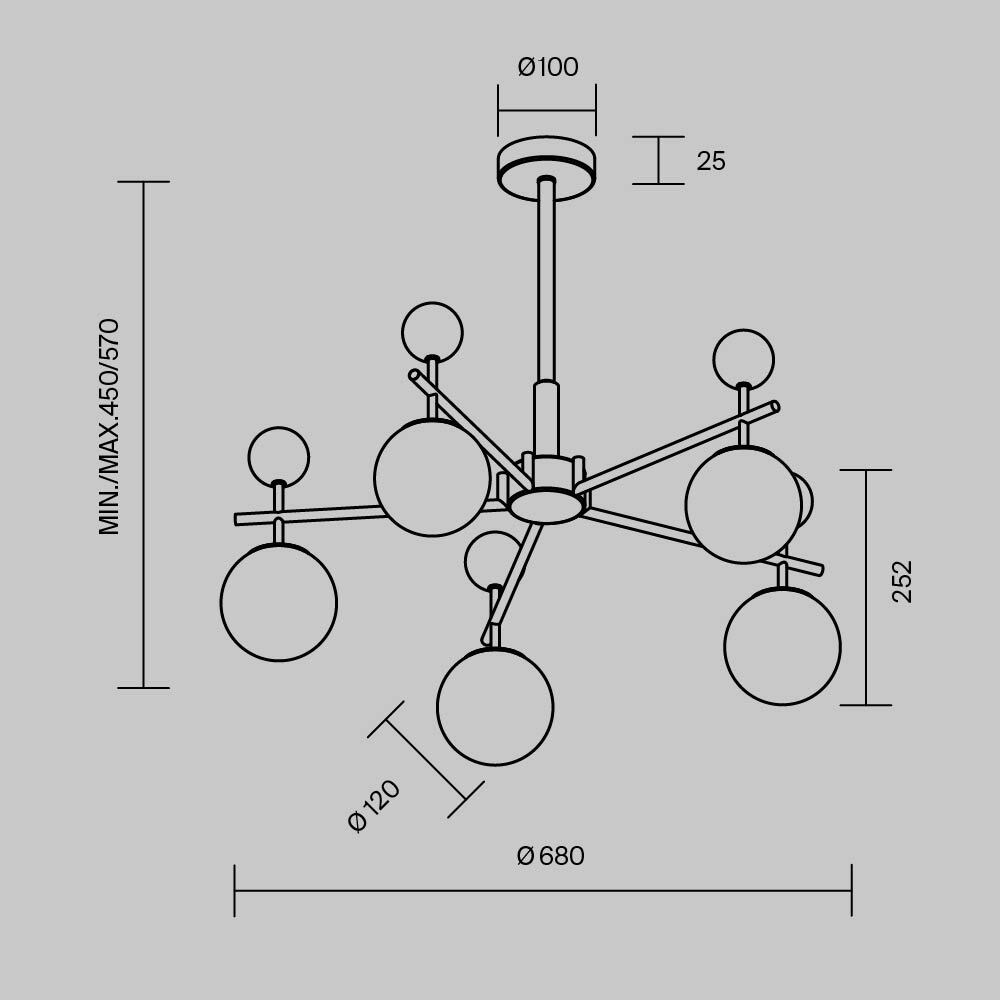 Люстра подвесная Museo G9 в Костроме
