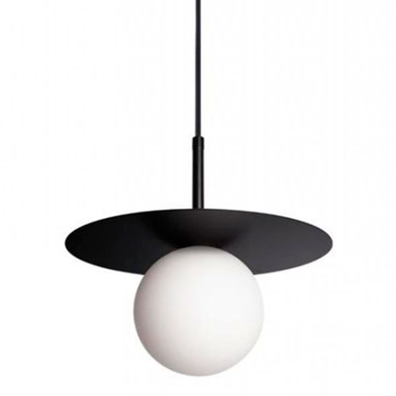 Подвесной светильник MATISSE Black 25 см Белый Черный Подвесной светильник MATISSE Black 25 см Белый Черный в Костроме | Loft Concept