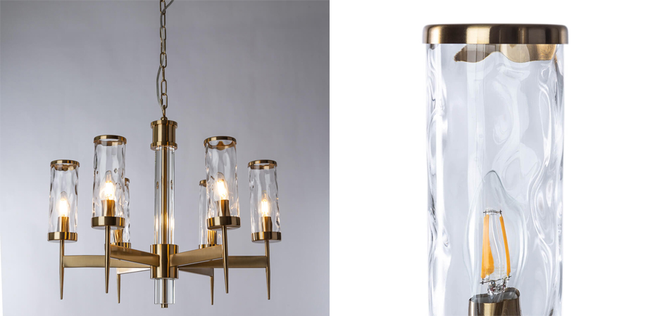 Люстра Brass Wheel Small в Американском стиле Люстра Brass Wheel Small в Американском стиле - Loft-Concept в Костроме