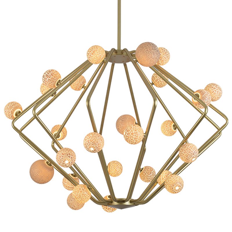Люстра Cherry Bomb Cage Chandelier CB.29.01 Латунь Бежевый Люстра Cherry Bomb Cage Chandelier CB.29.01 Латунь Бежевый в Костроме | Loft Concept