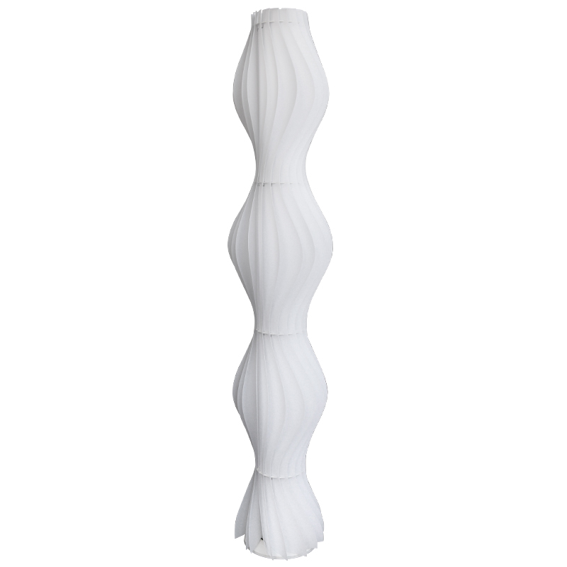 Светодиодный торшер меняющий цвета с пультом Waves Floor Lamp Белый Светодиодный торшер меняющий цвета с пультом Waves Floor Lamp Белый в Костроме | Loft Concept