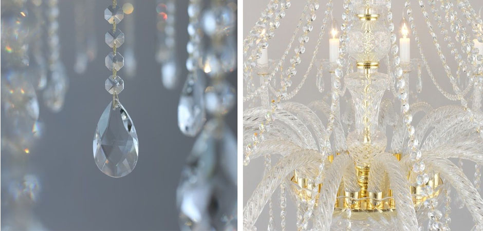 Хрустальная Люстра Crystal Feathers Золотая Хрустальная Люстра Crystal Feathers Золотая - Loft-Concept в Костроме