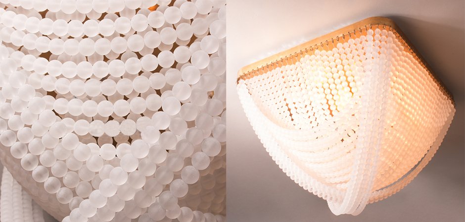 Люстра Cockle beaded ball ceiling lamp Люстра Cockle beaded ball ceiling lamp - Loft-Concept в Костроме