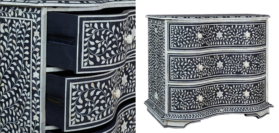 Комод Inlaid Bone Stars And Waves Комод Inlaid Bone Stars And Waves - Loft-Concept в Костроме