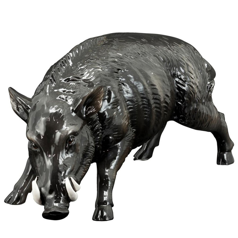 Статуэтка Abhika Boar Dark Grey Темно-серый Статуэтка Abhika Boar Dark Grey Темно-серый в Костроме | Loft Concept