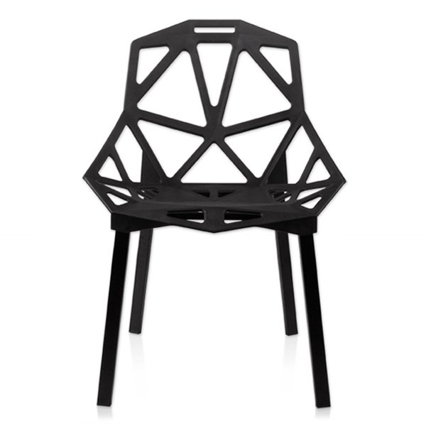 Дизайнерский стул CHAIR ONE black Черный матовый Дизайнерский стул CHAIR ONE black Черный матовый в Костроме | Loft Concept