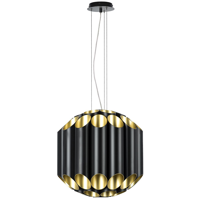 Люстра Garbi Black Pipe Organ Chandelier 44 Черный Золотой Люстра Garbi Black Pipe Organ Chandelier 44 Черный Золотой в Костроме | Loft Concept