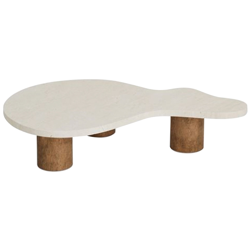 Кофейный стол LUCA COFFEE TABLE Бежевый Коричневый Кофейный стол LUCA COFFEE TABLE Бежевый Коричневый в Костроме | Loft Concept
