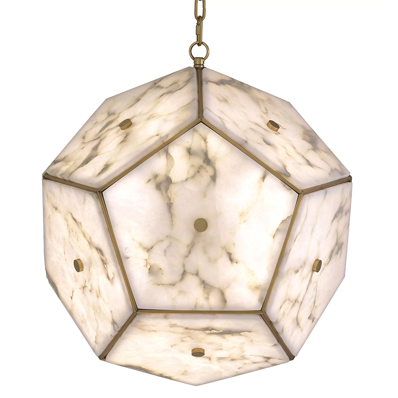 Люстра Eichholtz Lantern Gallo Белый Белый Мрамор Bianco Латунь Люстра Eichholtz Lantern Gallo Белый Белый Мрамор Bianco Латунь в Костроме | Loft Concept