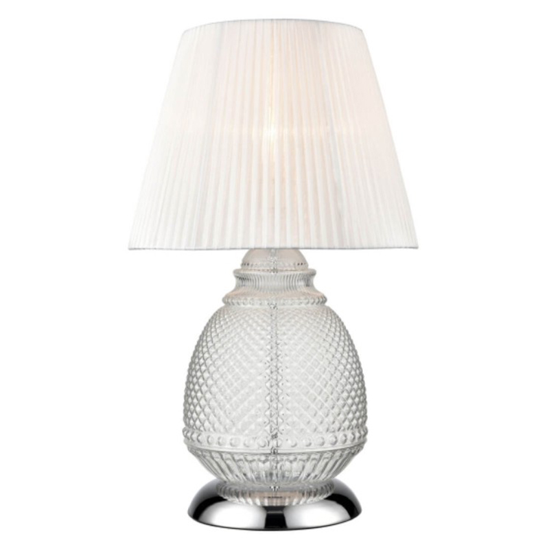 Настольная лампа Gloria Table Lamp Прозрачное Стекло Белый Настольная лампа Gloria Table Lamp Прозрачное Стекло Белый в Костроме | Loft Concept