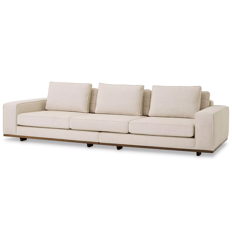 Диван Eichholtz Sofa Aurora L Бежевый Коричневый Диван Eichholtz Sofa Aurora L Бежевый Коричневый в Костроме | Loft Concept