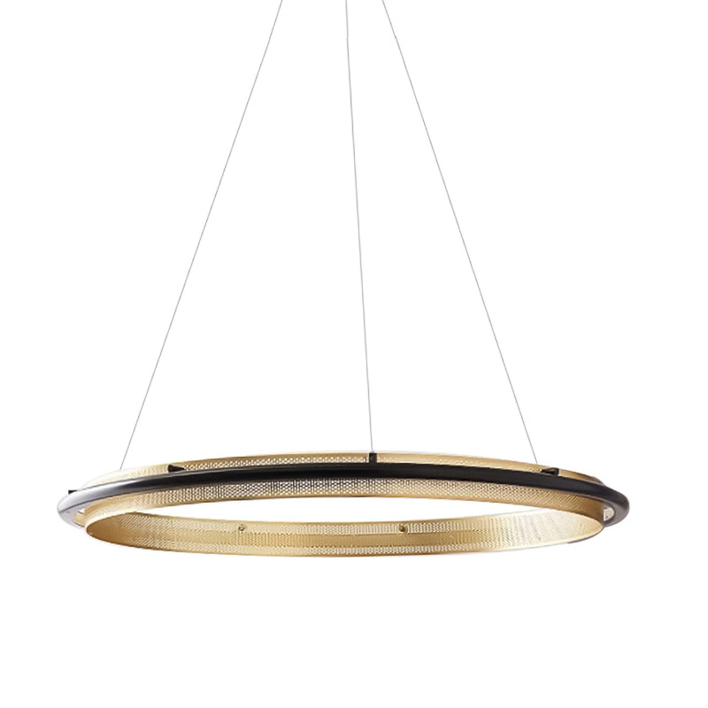 Люстра Gold ring horizontal pendant Золотой Люстра Gold ring horizontal pendant Золотой в Костроме | Loft Concept