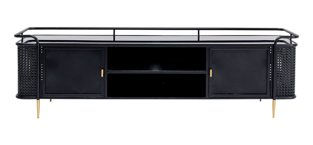 Тумба низкая черная Damian - фото №1