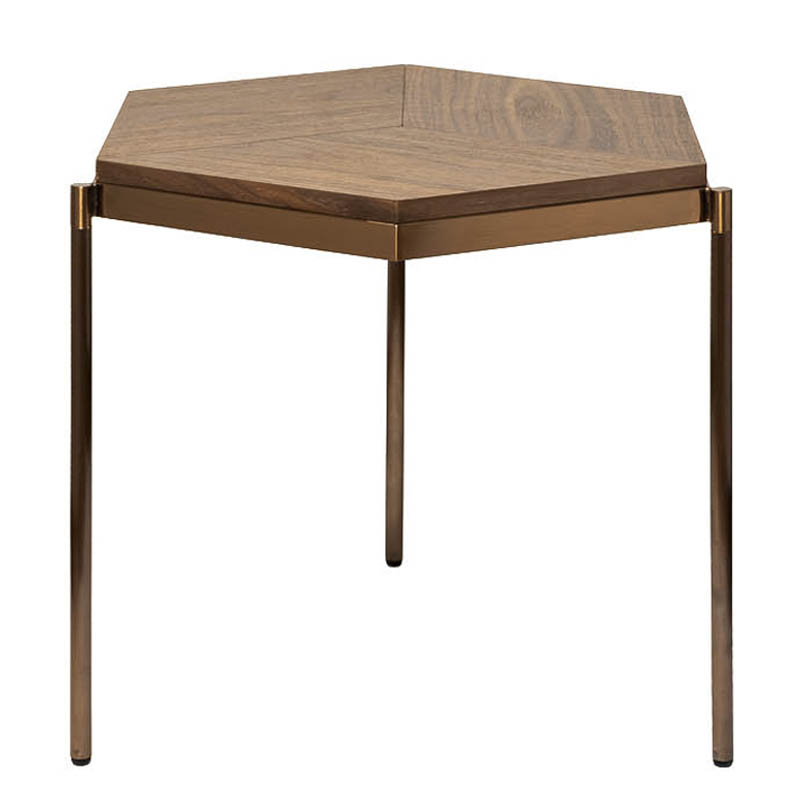 Приставной стол Hexagonal Side Table Бежевый Приставной стол Hexagonal Side Table Бежевый в Костроме | Loft Concept