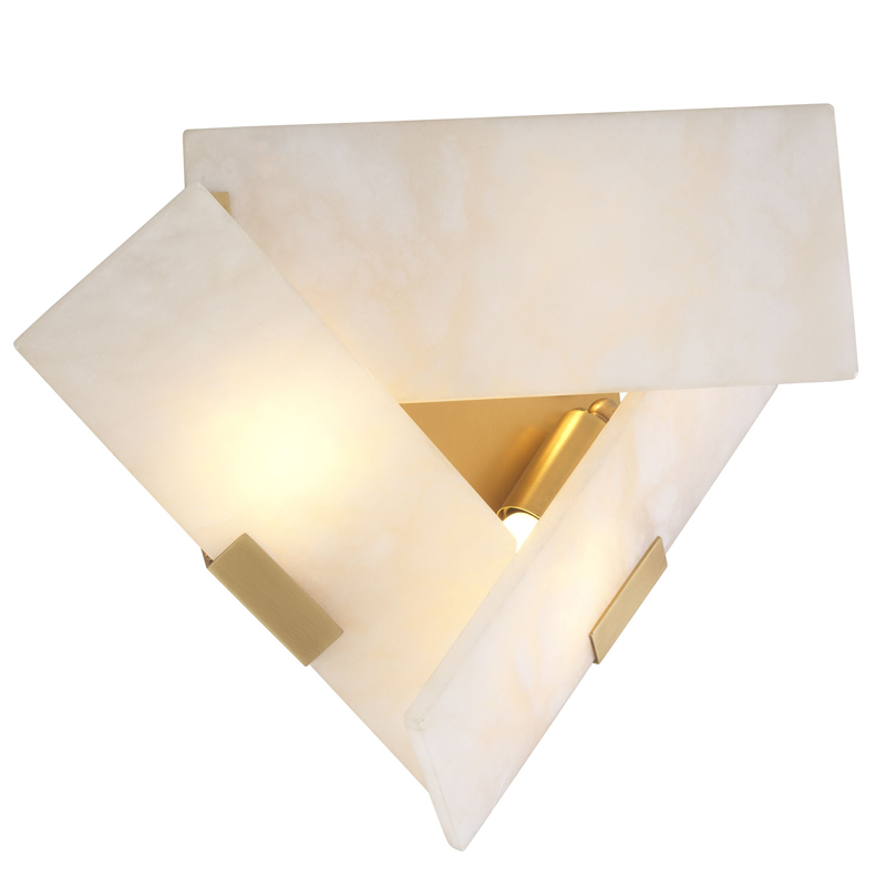 Бра Eichholtz Wall Lamp Bella Bianco Латунь Белый Бра Eichholtz Wall Lamp Bella Bianco Латунь Белый в Костроме | Loft Concept