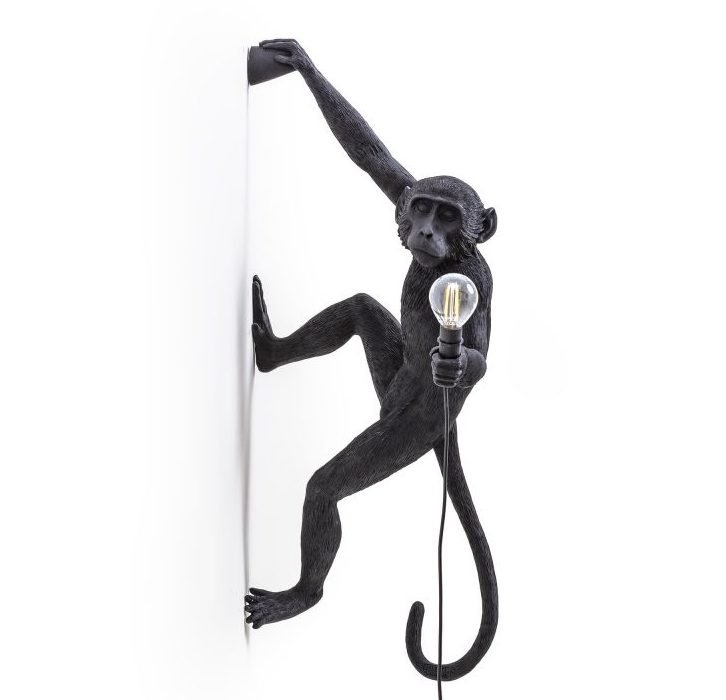 Бра Seletti The Monkey Lamp Hanging Version Right Черный Бра Seletti The Monkey Lamp Hanging Version Right Черный в Костроме | Loft Concept