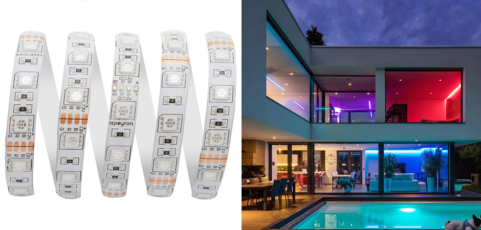 Светодиодная влагозащищенная лента 5М 14,4W/m 60LED/m 5050SMD разноцветная Светодиодная влагозащищенная лента 5М 14,4W/m 60LED/m 5050SMD разноцветная - Loft-Concept в Костроме