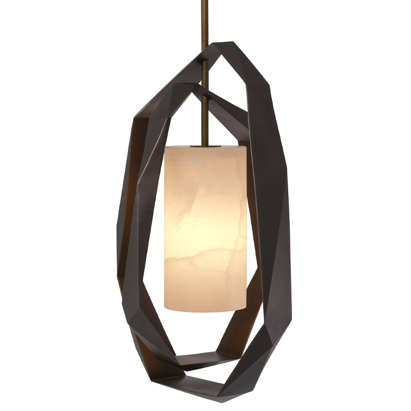 Подвесной светильник Eichholtz Chandelier Santos Double Бежевый Винтажная латунь Подвесной светильник Eichholtz Chandelier Santos Double Бежевый Винтажная латунь в Костроме | Loft Concept