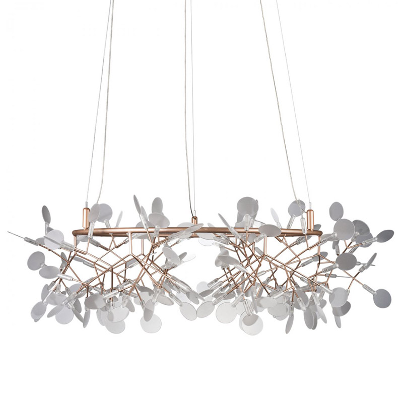 Люстра Heracleum rose gold 100 Розовое золото Белый Люстра Heracleum rose gold 100 Розовое золото Белый в Костроме | Loft Concept