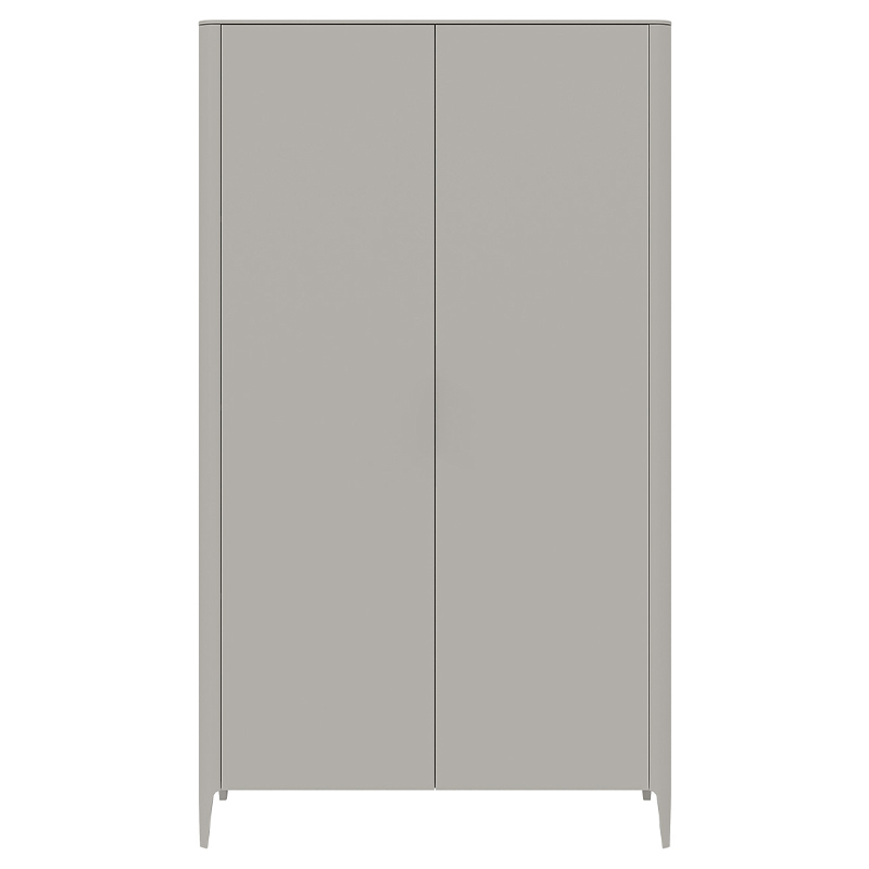 Шкаф двухстворчатый серо-бежевый Type Бежево-серый в Костроме | Loft Concept 