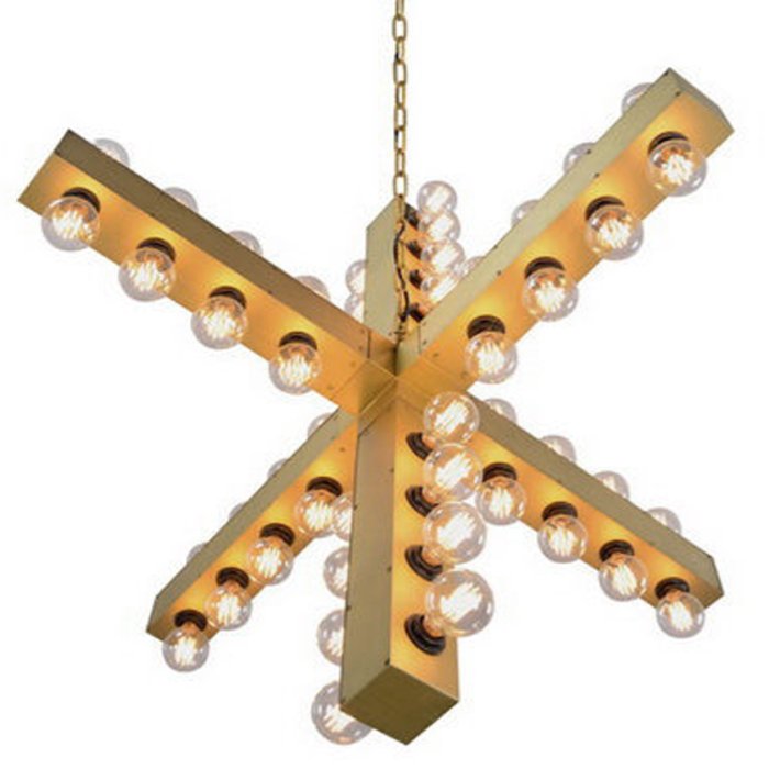 Подвесной светильник Nero Chandelier Gold Золотой Подвесной светильник Nero Chandelier Gold Золотой в Костроме | Loft Concept