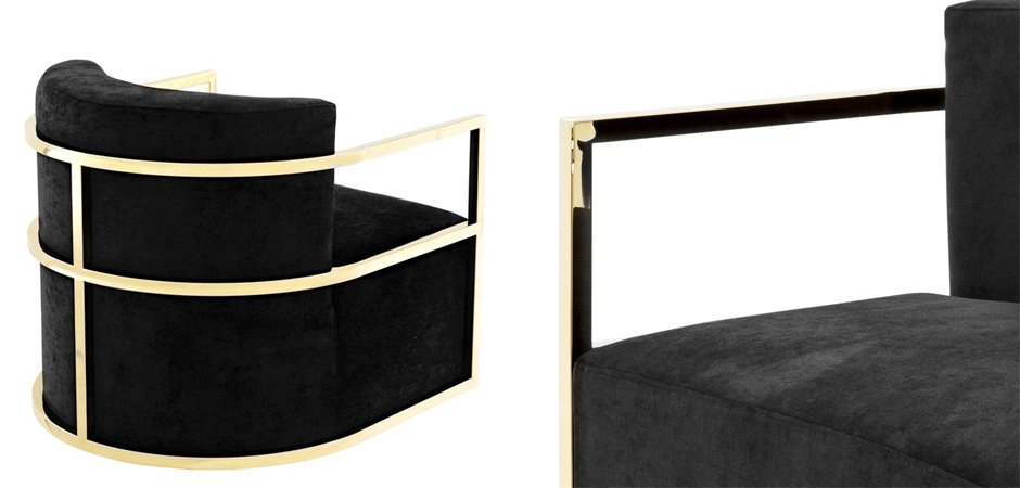 Кресло Eichholtz Chair Emilio Gold Кресло Eichholtz Chair Emilio Gold - Loft-Concept в Костроме