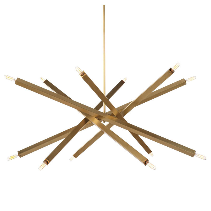 Люстра Blathmac Brass Chandelier Латунь Люстра Blathmac Brass Chandelier Латунь в Костроме | Loft Concept