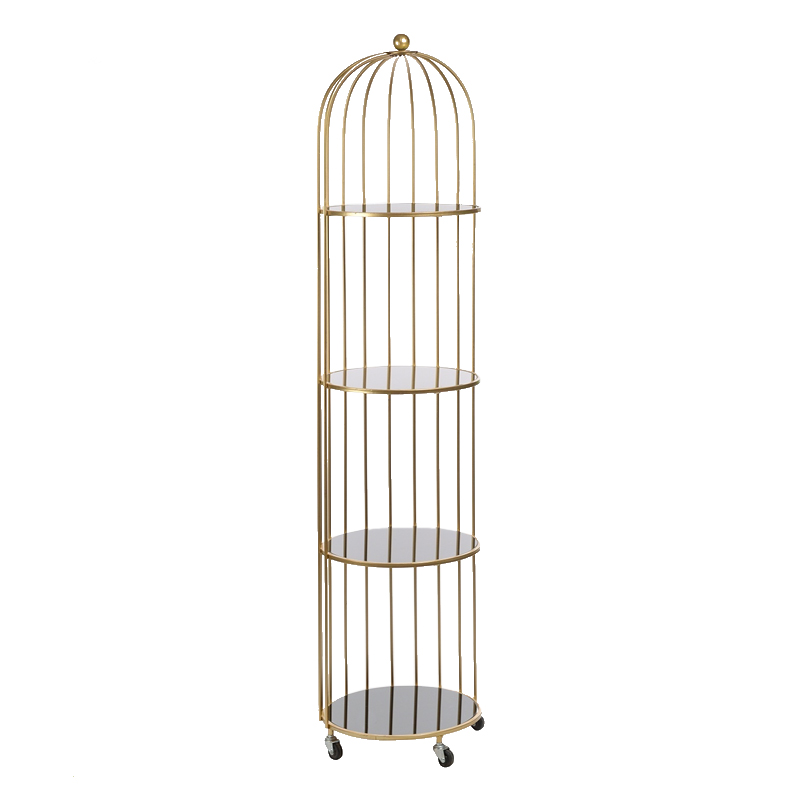 Стеллаж Cage Rack Gold Золотой Стеллаж Cage Rack Gold Золотой в Костроме | Loft Concept