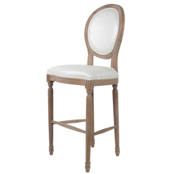 Стул French chairs Provence Bar Brown Chair Белый Коричневый Стул French chairs Provence Bar Brown Chair Белый Коричневый в Костроме | Loft Concept