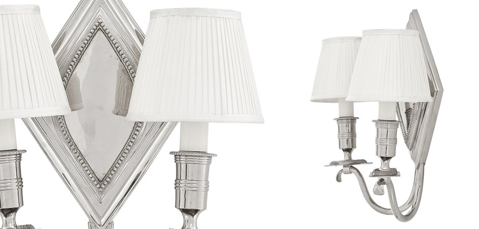 Бра Eichholtz Wall Lamp Diamond Double Бра Eichholtz Wall Lamp Diamond Double - Loft-Concept в Костроме