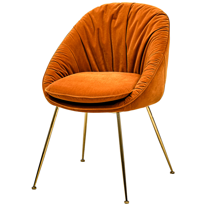 Стул Perrers Stool Orange Оранжевый Глянцевое золото Стул Perrers Stool Orange Оранжевый Глянцевое золото в Костроме | Loft Concept