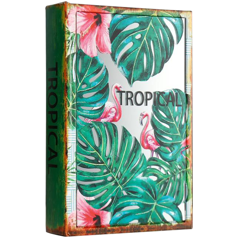 Шкатулка-книга Tropical Flamingos Mirror Book Box Мульти Шкатулка-книга Tropical Flamingos Mirror Book Box Мульти в Костроме | Loft Concept