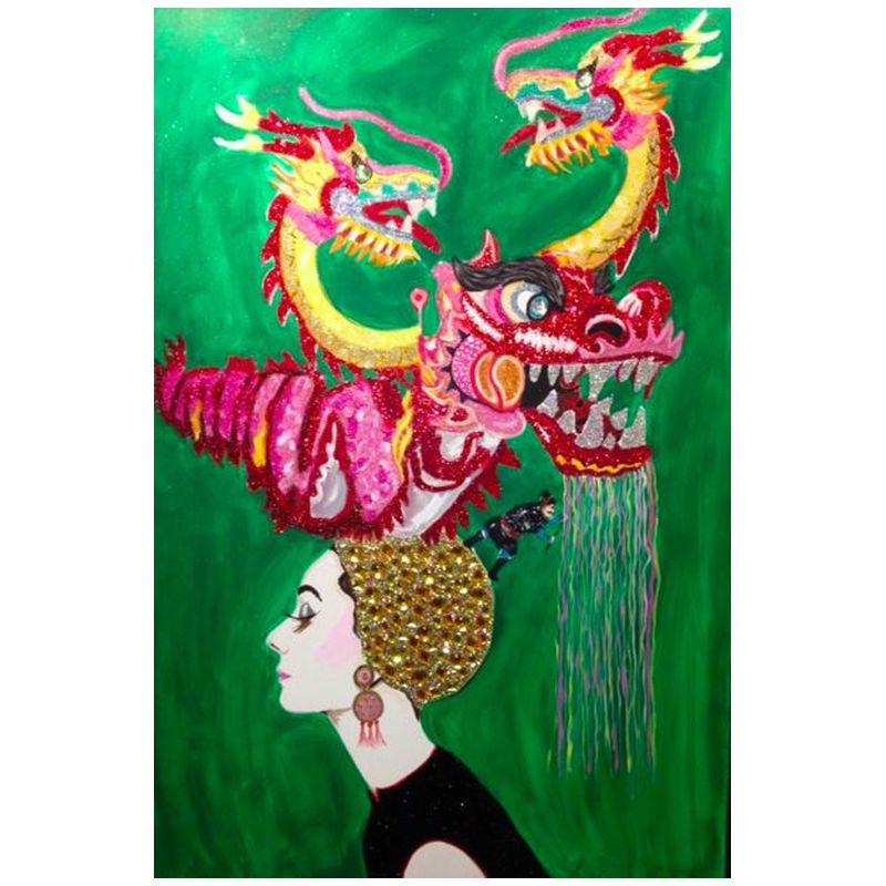 Картина Audrey in a Dragon headdress Мульти Картина Audrey in a Dragon headdress Мульти в Костроме | Loft Concept