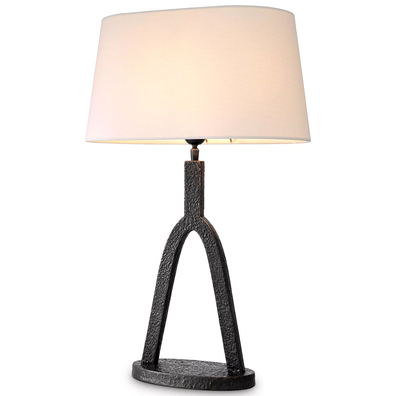 Настольная лампа Eichholtz Table lamp Coosa Темная бронза Белый Настольная лампа Eichholtz Table lamp Coosa Темная бронза Белый в Костроме | Loft Concept