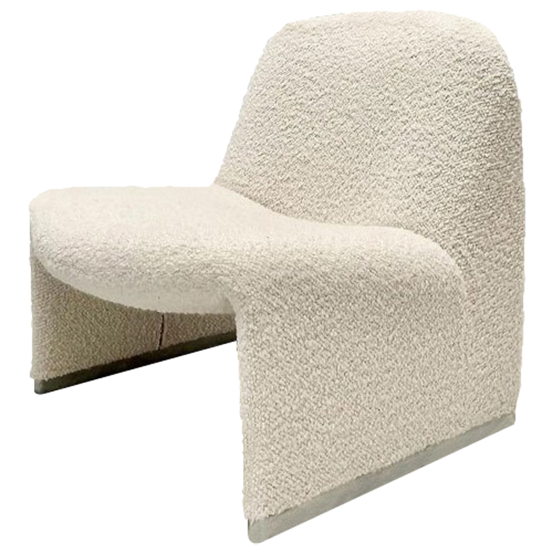 Кресло Kaydan White Boucle Armchair  в Костроме | Loft Concept 