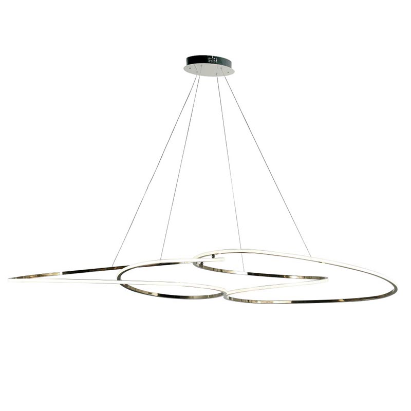 Люстра Adenor Ring Horizontal Chrome Chandelier Хром Люстра Adenor Ring Horizontal Chrome Chandelier Хром в Костроме | Loft Concept