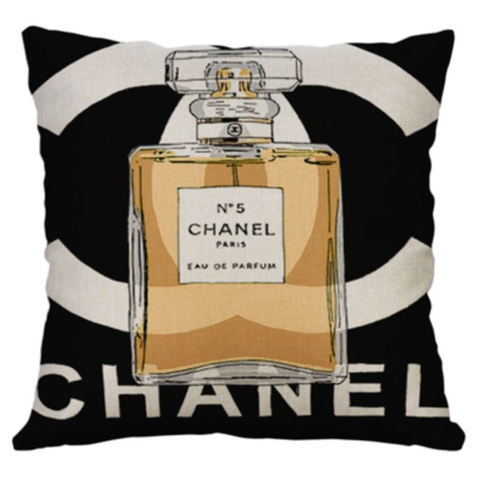 Декоративная подушка CHANEL III Черный Желтый Декоративная подушка CHANEL III Черный Желтый в Костроме | Loft Concept