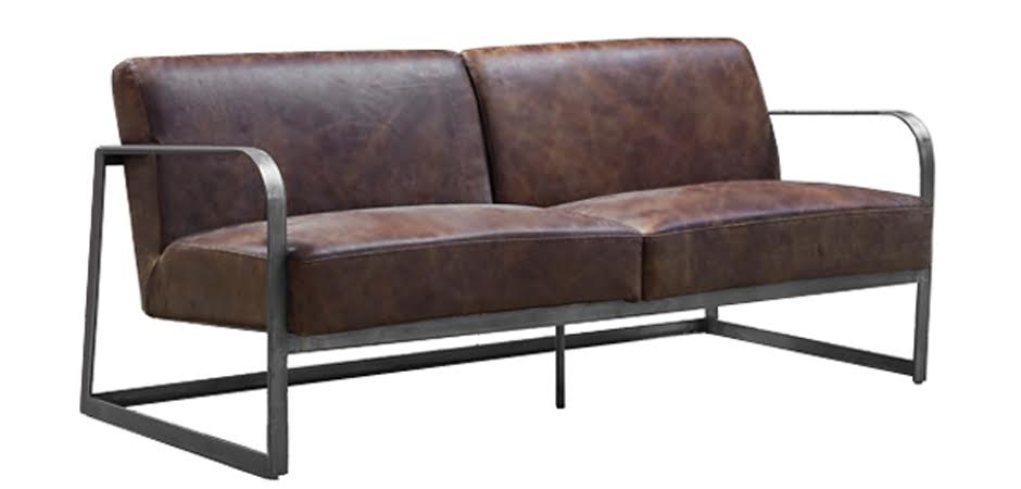 Диван INDIO METAL leather SOFA Диван INDIO METAL leather SOFA - Loft-Concept в Костроме
