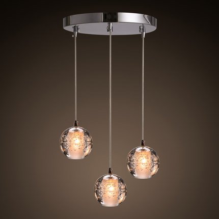 Люстра Bocci 14.3 Three Pendant Led Crystal Glass Ball 3 Прозрачный (Transparent) Люстра Bocci 14.3 Three Pendant Led Crystal Glass Ball 3 Прозрачный (Transparent) в Костроме | Loft Concept