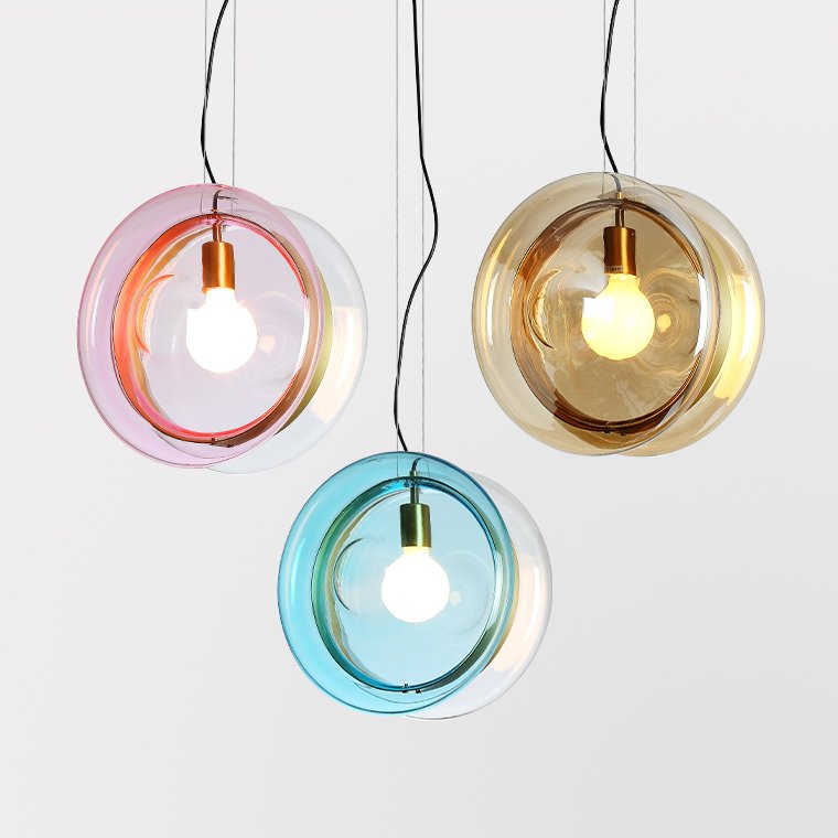 Подвесной светильник PENDANT LIGHT Bomma ORBITAL Прозрачный (Transparent) Янтарь (Amber) Розовый (Rose) Бирюзовый Синий Подвесной светильник PENDANT LIGHT Bomma ORBITAL Прозрачный (Transparent) Янтарь (Amber) Розовый (Rose) Бирюзовый Синий в Костроме | Loft Concept
