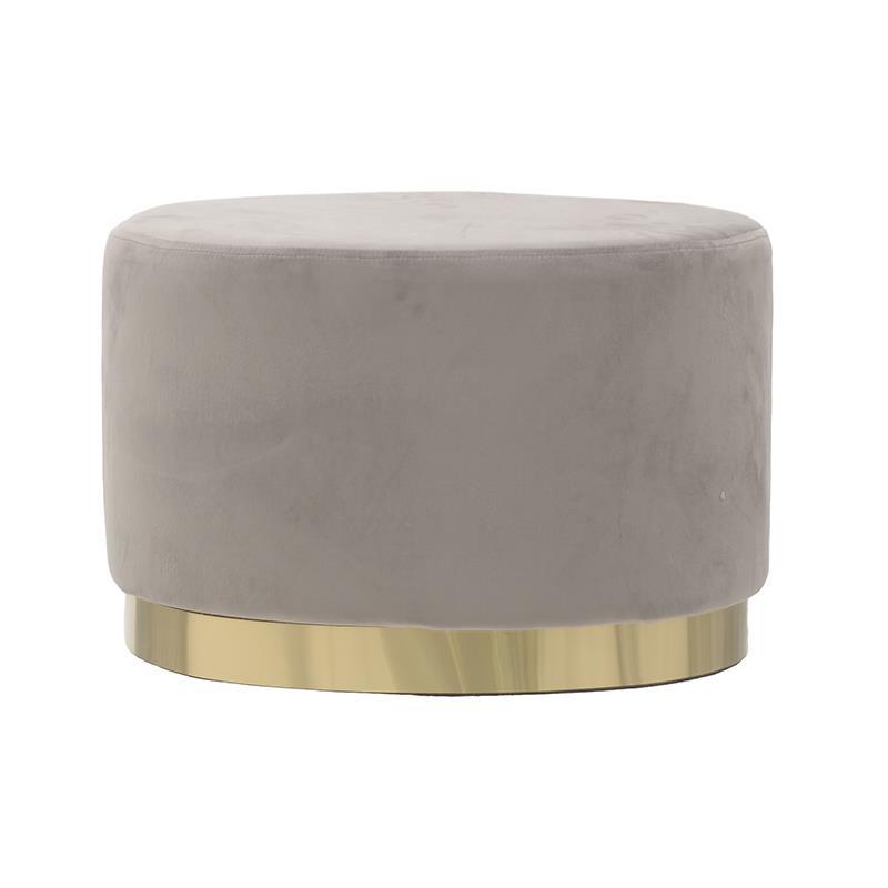Пуф Golden Belt Beige Pastel Бежево-серый Золотой Пуф Golden Belt Beige Pastel Бежево-серый Золотой в Костроме | Loft Concept