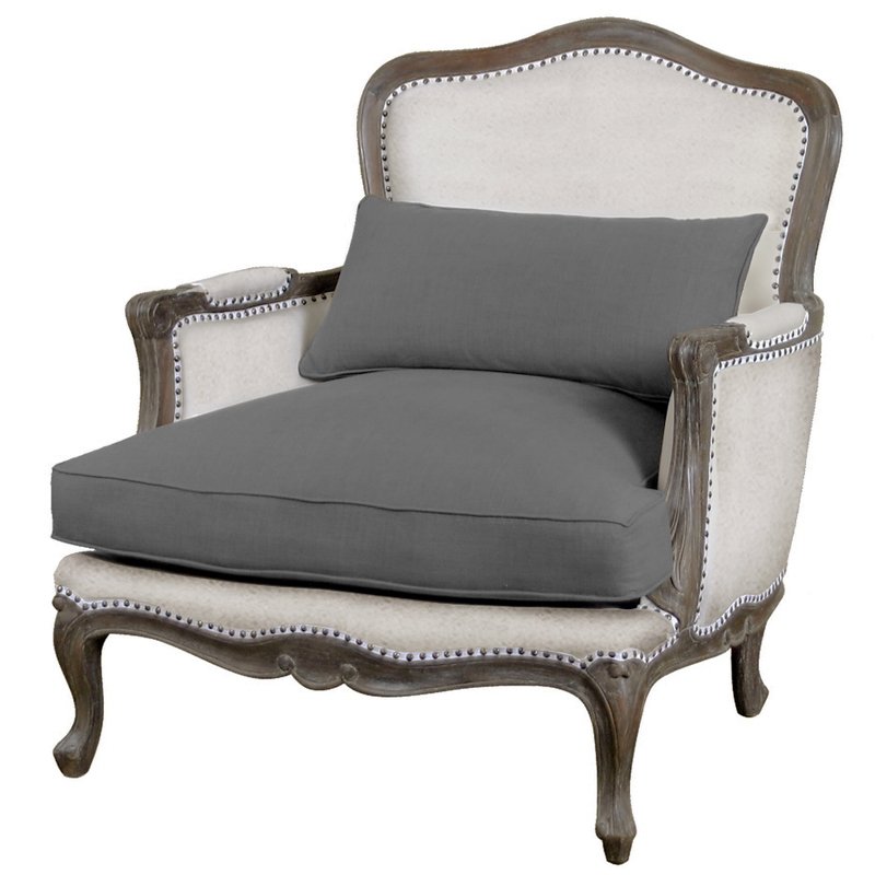 Кресло Bergere Royal Louis XVI Кресло Бержер ivory ( слоновая кость ) Дерево Темно-Серый Кресло Bergere Royal Louis XVI Кресло Бержер ivory ( слоновая кость ) Дерево Темно-Серый в Костроме | Loft Concept