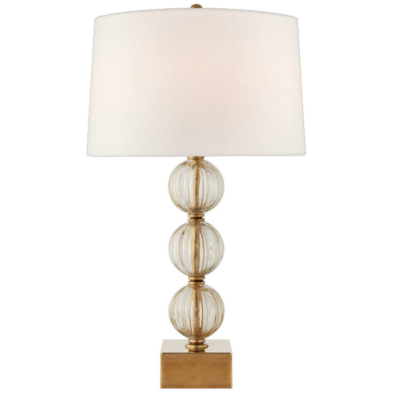 Настольная Лампа SAZERAC LARGE TABLE LAMP Transparent Бежевый Прозрачное Стекло Латунь Настольная Лампа SAZERAC LARGE TABLE LAMP Transparent Бежевый Прозрачное Стекло Латунь в Костроме | Loft Concept