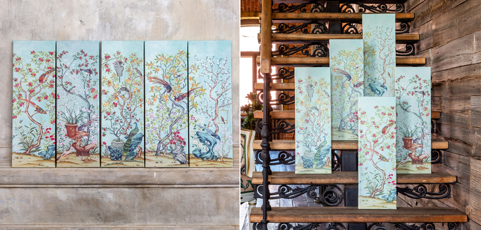 Постер Blue Chinoiserie 1 Постер Blue Chinoiserie 1 - Loft-Concept в Костроме