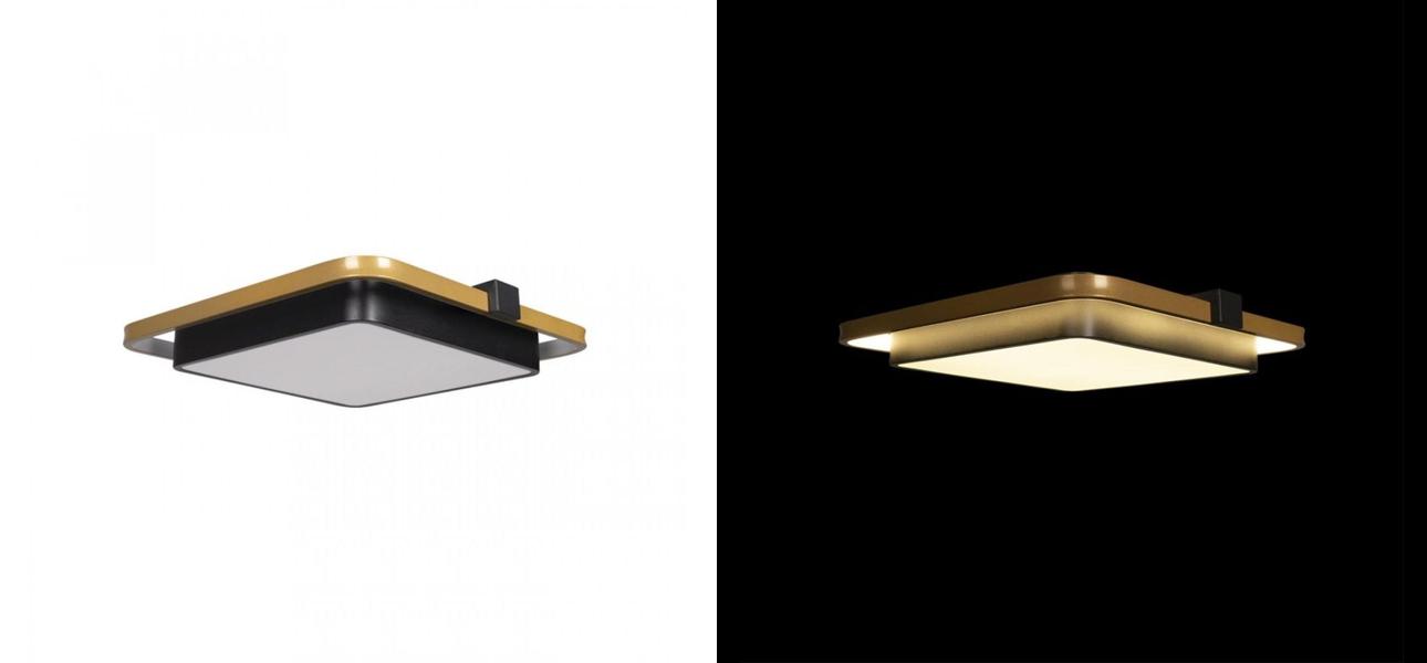 Потолочный светильник Gold Square Saturn - фото №1