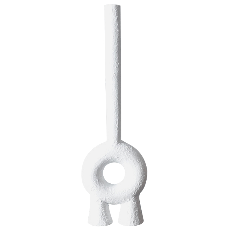Ваза Long Neck Ceramic Vase by Faina Белый Ваза Long Neck Ceramic Vase by Faina Белый в Костроме | Loft Concept