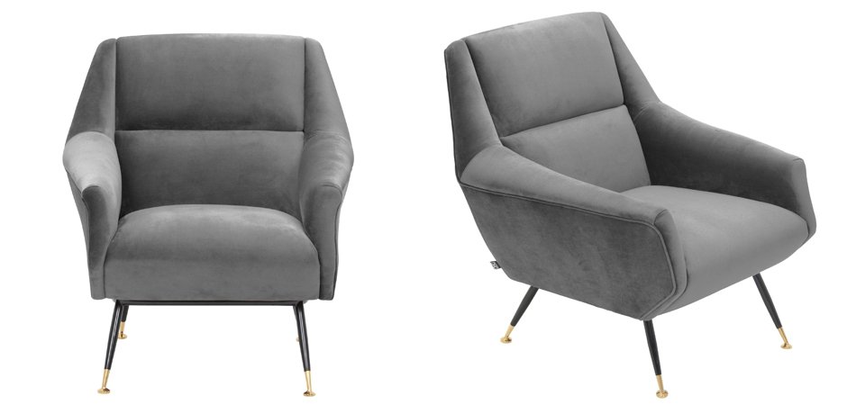 Кресло Eichholtz Chair Exile Grey Кресло Eichholtz Chair Exile Grey - Loft-Concept в Костроме